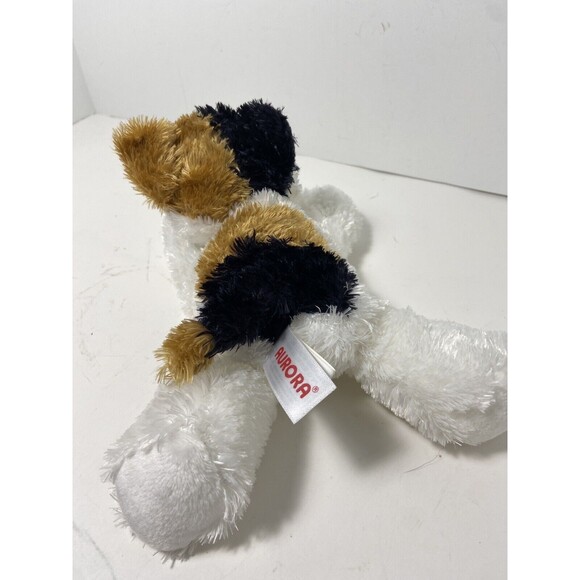 Aurora Calico Kitten Blue Eyes Shaggy Fur Plush Stuffed Animal 2017 - Picture 3 of 7